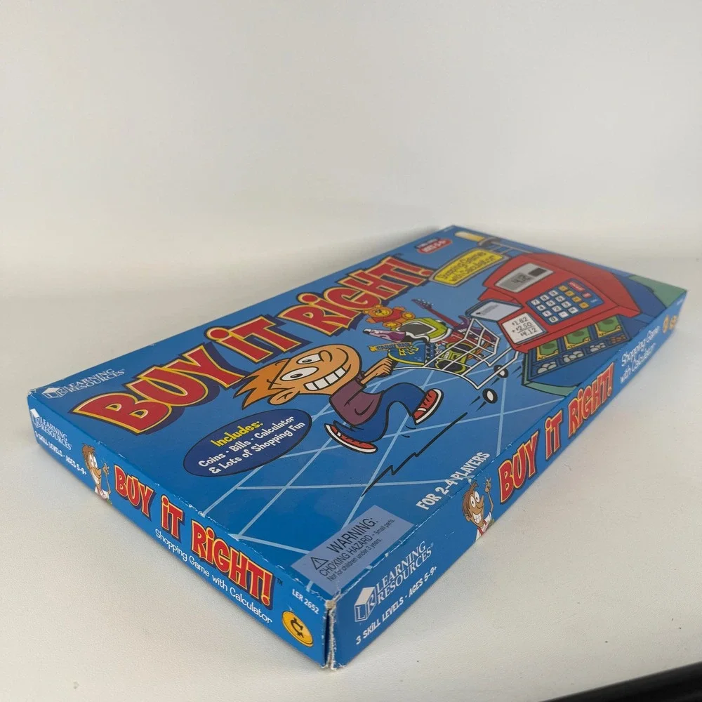 Learning Resources Buy It Right Shopping Game Calculator Math Money LER 2652